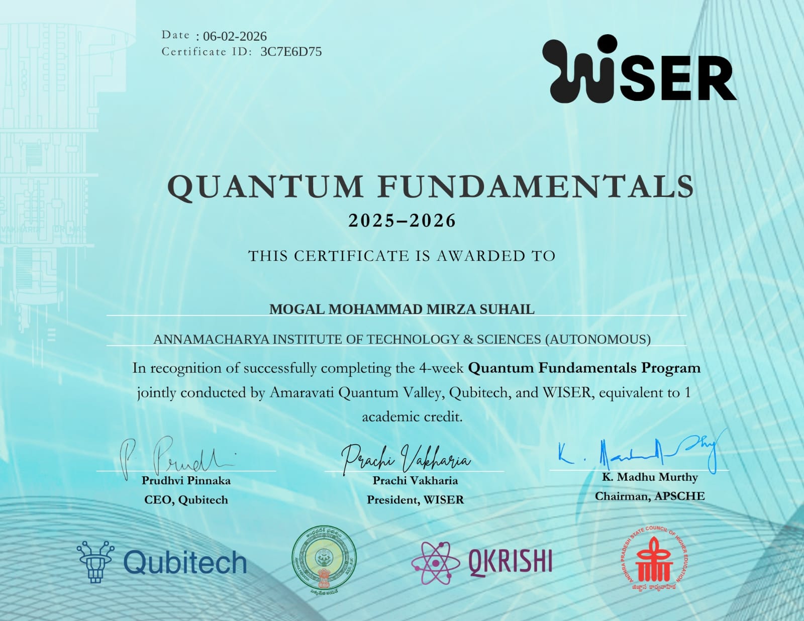 Quantum Fundamentals